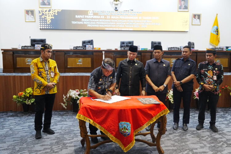 Gubernur dan DPRD Kaltara Setujui Bersama Ranperda RPJMD 2025–2029
