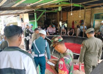 Polres Tarakan Bersama Tim Gabungan Tertibkan Arena Judi Sambung Ayam