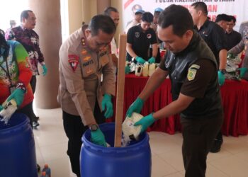 12.123,55 Gram Sabu, Kembali Dimusnakan Polda Kaltara