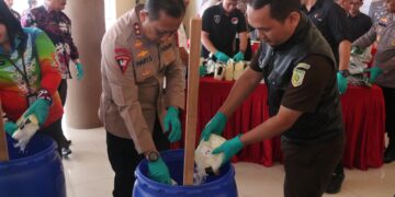 12.123,55 Gram Sabu, Kembali Dimusnakan Polda Kaltara