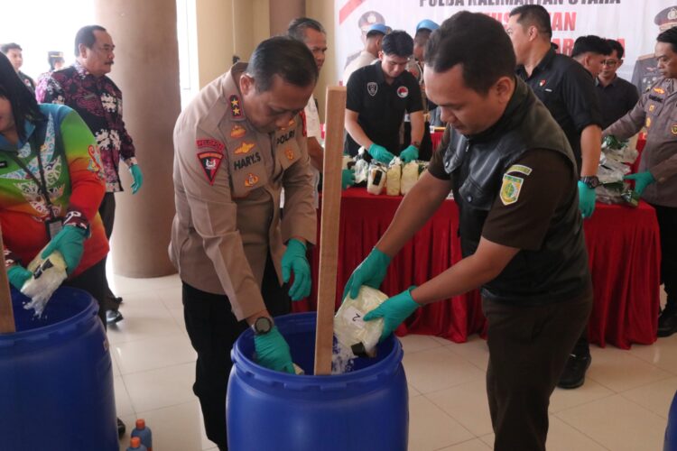 12.123,55 Gram Sabu, Kembali Dimusnakan Polda Kaltara