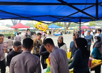 Polda Kaltara dan Bulog Gelar ‘Pangan Murah’ di Tanjung Selor, Bantu Warga Dapatkan Beras Terjangkau