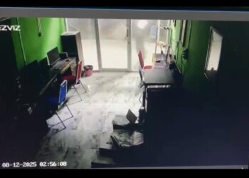Terekam CCTV Kantor Koran Kaltara Dibobol dan Dirusak, PWI Minta Polisi Usut Tuntas