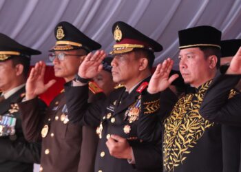 Kapolda Kaltara Hadiri Upacara Peringatan Hari Kemerdekaan RI ke-80 di Tanjung Selor