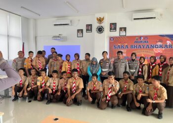 Ditbinmas Polda Kaltara Beri Pembinaan Saka Bhayangkara di SMAN 1 Tanjung Selor
