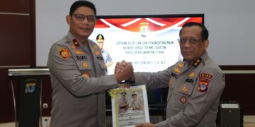 Paparan Lapsat dan Memori Sertijab Tandai Awal Penugasan Kapolda Kaltara