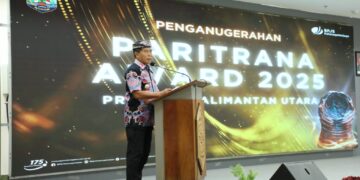 Serahkan Penghargaan Paritrana Award Kaltara 2025, Gubernur Tegaskan Komitmen Perlindungan Ketenagakerjaan
