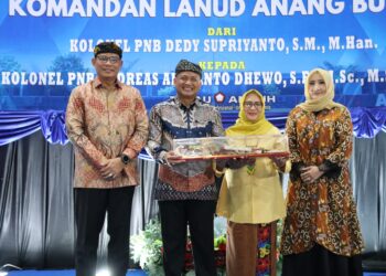 Kapolda Kaltara Hadiri Acara Kenal Pamit Danlanud Anang Busra, Wujud Sinergi TNI-POLRI