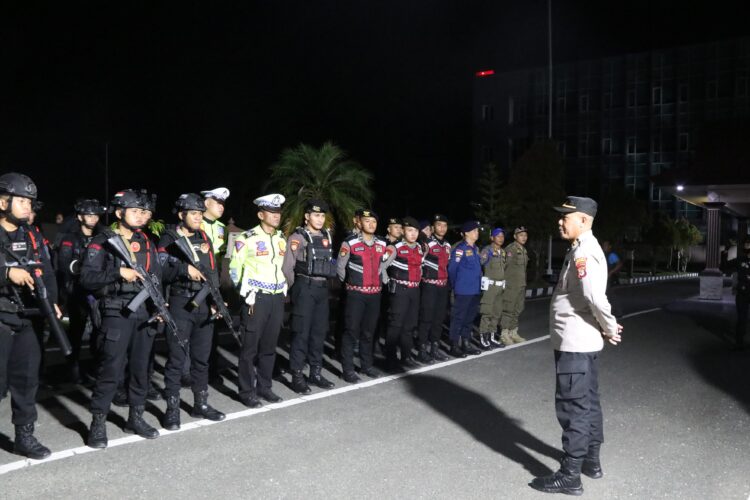 Langkah Harkamtibmas Tetap Kondusif, Polda Kaltara Dengan Unsur Aparat Keamanan Lainnya Laksanakan Patroli Gabungan