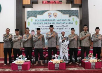 Polda Kaltara Gelar Binrohtal dan Doa Bersama Dalam Rangka Memperingati Maulid Nabi Muhammad SAW 1447 H