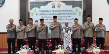 Polda Kaltara Gelar Binrohtal dan Doa Bersama Dalam Rangka Memperingati Maulid Nabi Muhammad SAW 1447 H