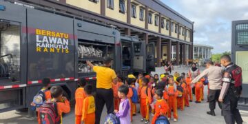 Ditsamapta Polda Kaltara Terima Kunjungan Edukatif dari PAUD KB Damai Rahayu