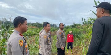 Karo SDM Polda Kaltara Pantau Ketahanan Pangan di Desa Sesua Malinau Barat