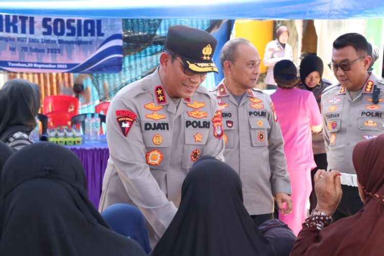 Polda Kaltara Gelar Bakti Sosial Dalam Rangka Peringatan Hari Lalu Lintas Bhayangkara ke-70