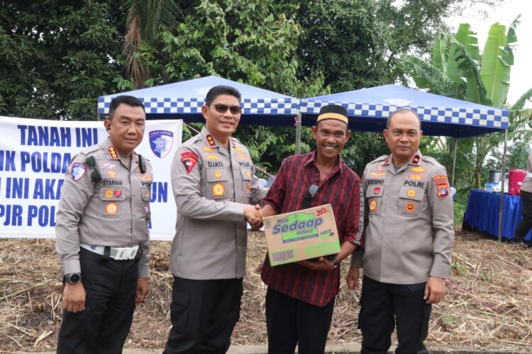 Kapolda Kaltara Laksanakan Pengecekan Lahan Yang Rencananya Akan di Bangun Pos PJR Ditlantas Polda Kaltara