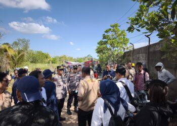 Polres Tarakan Monitoring Mediasi Aksi Protes Warga di Sekitar PT. PRI Tarakan Utara