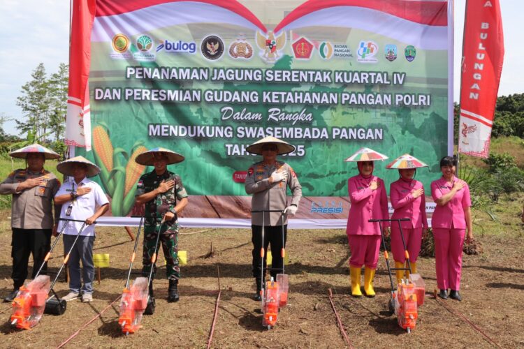 Kapolda Kaltara Pimpin Penanaman Jagung Serentak Kuartal IV, Perkuat Swasembada Pangan 2025