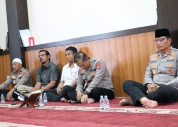 Binrohtal Rutin Polda Kaltara, Personel Nasrani Rayakan HUT ke-2 Gereja Oikumene Hosana Polda Kaltara