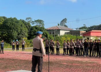 Pimpin Apel Pagi dan Operasi Gaktibplin, Kabidpropam Polda Kaltara Tegaskan Komitmen Disiplin di Polres Tana Tidung