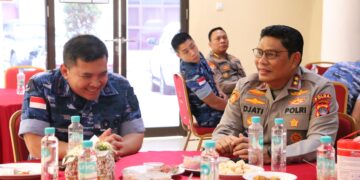 Perkuat Sinergi, Danlanud Anang Busra Silaturahmi dengan Kapolda Kaltara