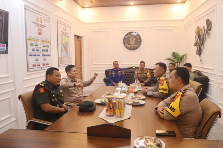 Polres Tarakan Terima Kunjungan Silaturahmi Malaysian Military Liaison Officer (MMLO)