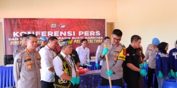 4 Kg lebih BB Narkotika Jenis Sabu Dimusnakan Polda Kaltara
