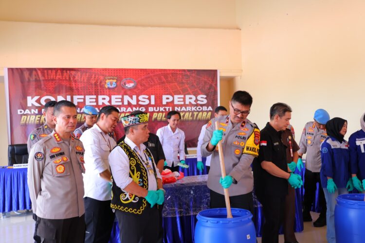 4 Kg lebih BB Narkotika Jenis Sabu Dimusnakan Polda Kaltara
