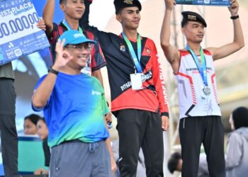 Personel Polda Kaltara Raih Podium di Lomba Lari Kaltara Begimpor Malom 2025