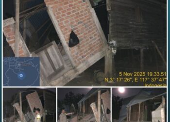 Gempa 25 Detik, Polres Tarakan Perkirakan Kerugian Capai Ratusan Juta