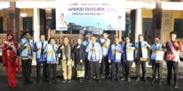 Walikota Tarakan Didampingi Ketua TP PKK Hadiri APELSI Outlook Bandar Lampung