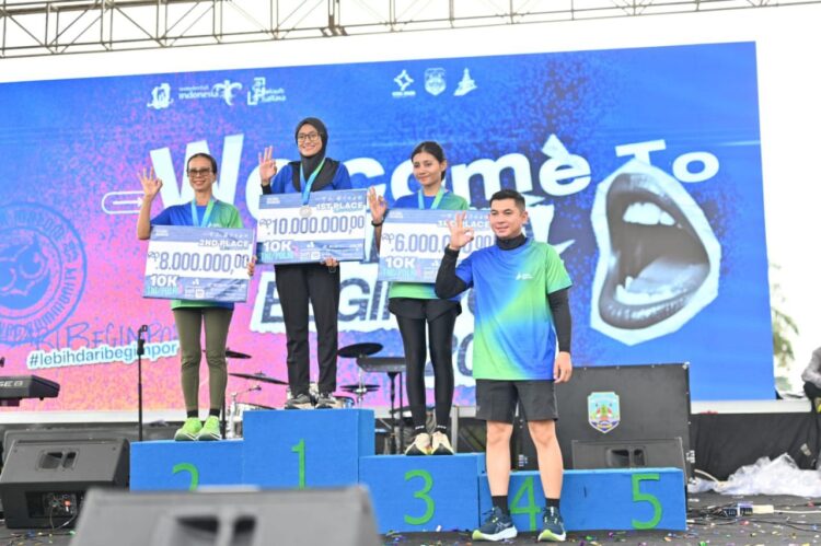 Polwan Polda Kaltara Raih Juara 3 Pada Perlombaan Kaltara Begimpor Run 2025 Kategori Wanita TNI/Polri 10K