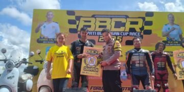 Personel Ditlantas Polda Kaltara Berhasil Meraih Juara 2 Pada Ajang Bupati Bulungan Cup Race 2025