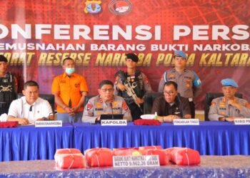 Selamatkan Generasi Muda, Hampir 10 Kg Sabu Dimusnakan Polda Kaltara