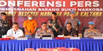 Selamatkan Generasi Muda, Hampir 10 Kg Sabu Dimusnakan Polda Kaltara