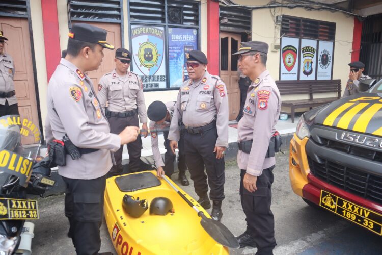 Jelang Pengamanan Nataru, Polres Laksanakan Pengecekan dan Kelengkapan Personel