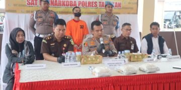 Polres Tarakan Musnahkan Barang Bukti Narkotika Seberat Lebih dari 3 Kilogram