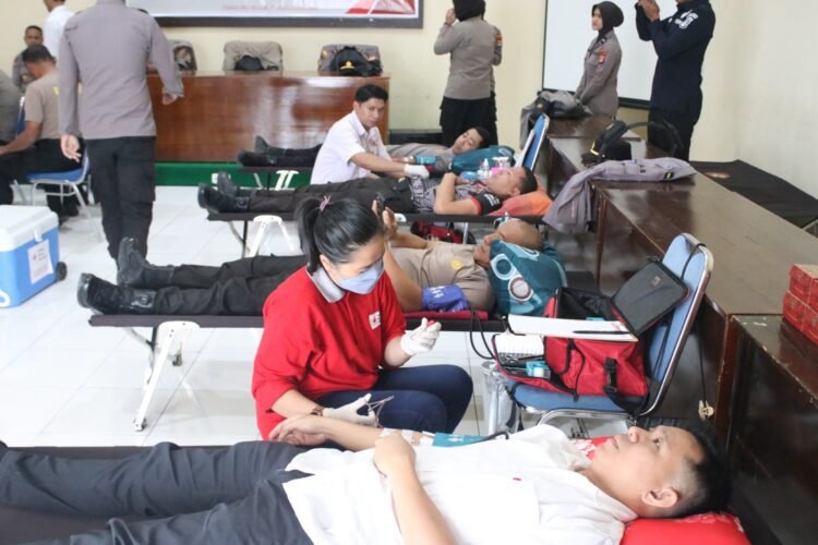 Polda Kaltara Gelar Bakti Sosial Donor Darah Sambut Natal