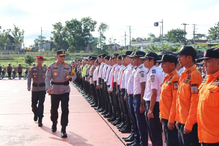 Polda Kaltara Gelar Upacara Hari Bela Negara dan Apel Gelar Pasukan Operasi Lilin Kayan 2025
