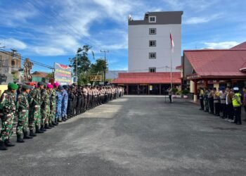 Polres Tarakan Gelar Apel Kesiapan Pengamanan Malam Tahun Baru 2026