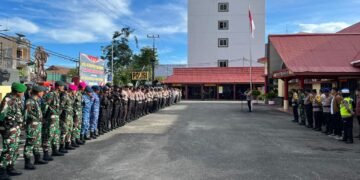 Polres Tarakan Gelar Apel Kesiapan Pengamanan Malam Tahun Baru 2026