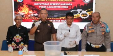 Polda Kaltara Musnahkan Barang Bukti Narkotika
