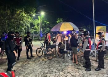 Polres Tarakan Patroli Sekala Besar Saat Pergantian Tahun Baru 2026