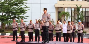 Kapolda Kaltara Pimpin Apel Pagi, Tekankan Kesiapsiagaan Personel Hadapi Potensi Bencana