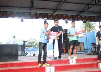 Bripda Khamirul Personel Satbrimob Polda Kaltara Juara II Lari 5 Km