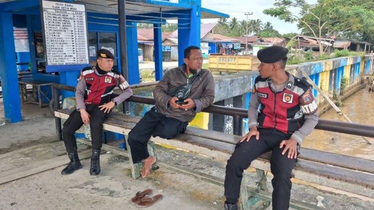 Patroli Humanis, Personel Ditsamapta Hadir di Penyeberangan Tanjung Palas