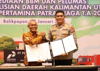 Kapolda Kaltara dan Pertamina Patra Niaga Tandatangani Perjanjian Kerja Sama Penyediaan BBM