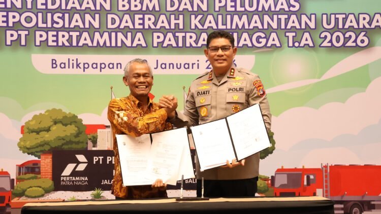 Kapolda Kaltara dan Pertamina Patra Niaga Tandatangani Perjanjian Kerja Sama Penyediaan BBM