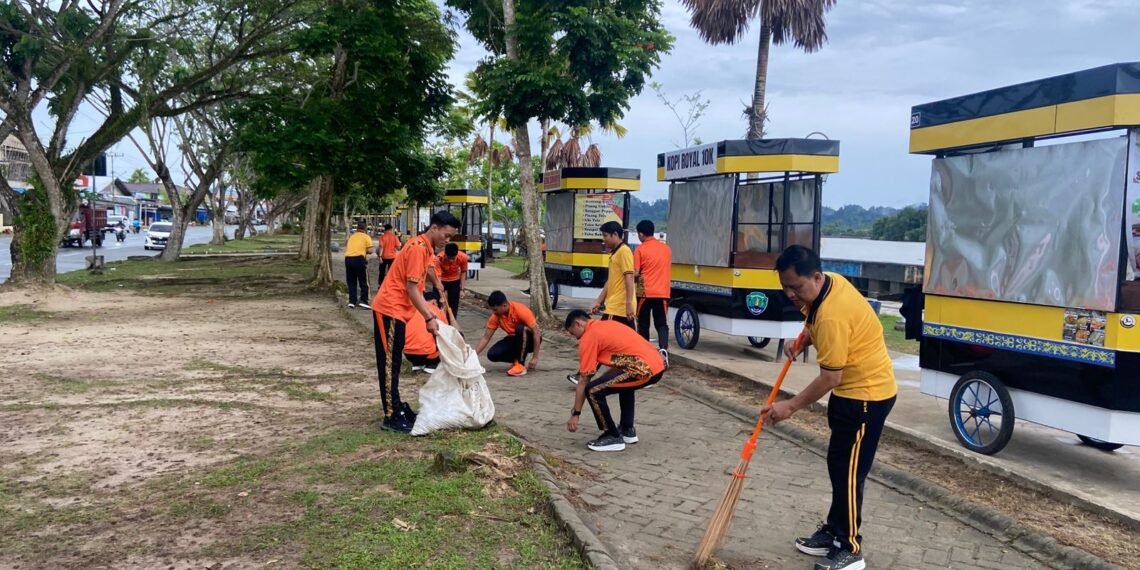 Arahan Presiden, Polresta Bulungan Kurve di Tepian Sungai Kayan