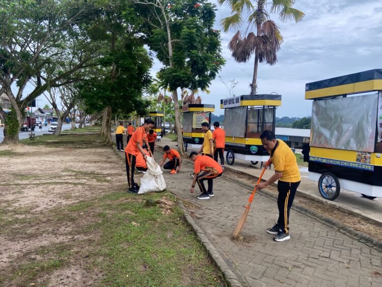 Arahan Presiden, Polresta Bulungan Kurve di Tepian Sungai Kayan