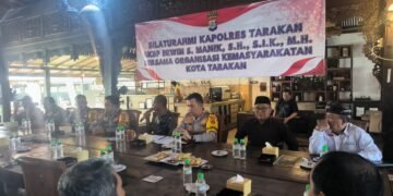 Jelang Hari Besar Keagamaan, Polres Tarakan Silaturahmi Bersama Tokoh Agama dan Ormas